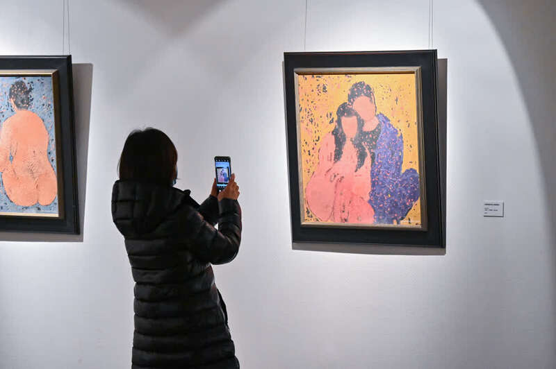 “文脉共生——袁小楼绘画展”在中国国家博物馆开幕